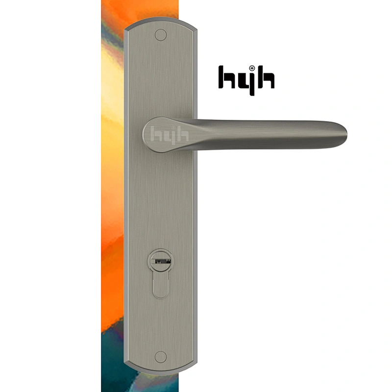 Zinc Alloy Fashion Custom Front Wooden Handle Door Lock Set Handle