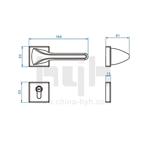 door handle guangdong hyh hardware door lock handle