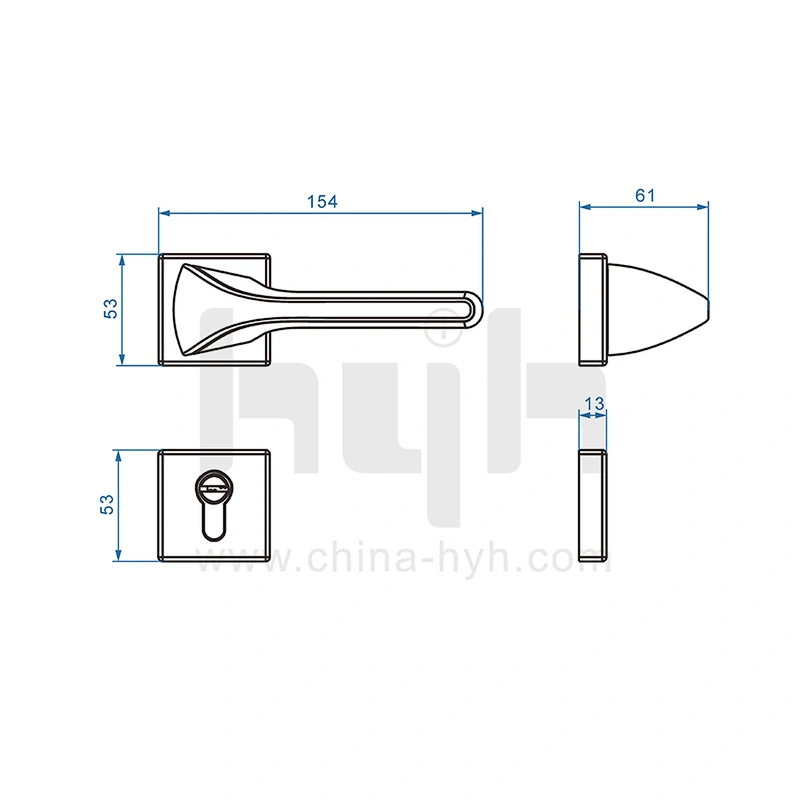 door handle guangdong hyh hardware door lock handle