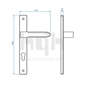 hyh Square Chrome Handle