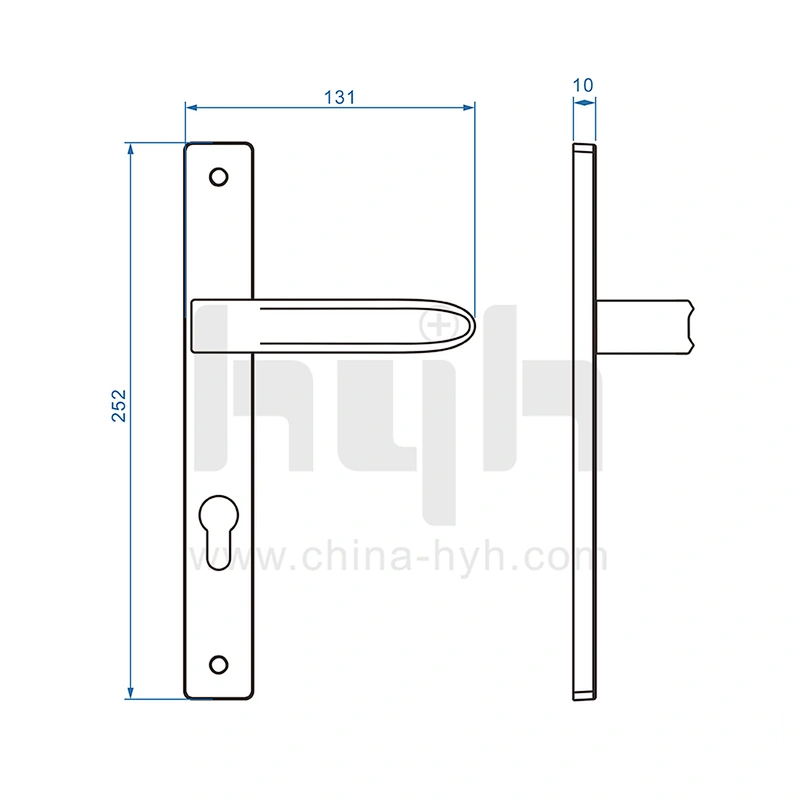 hyh Square Chrome Handle