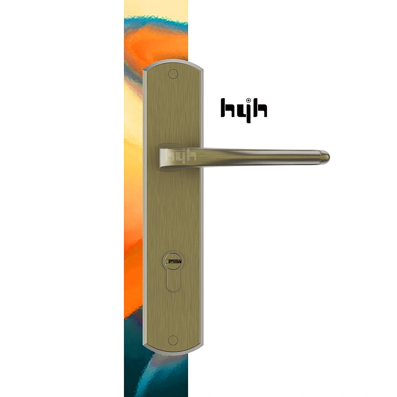 Lever Mortise Lock Door Handle For Security Door With Plate Lock