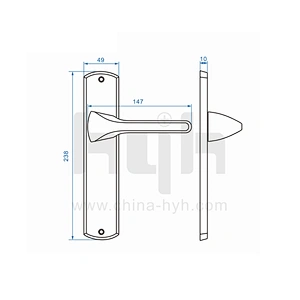 Handle Luxury Security Gold System Bathroom Manufacture Door Lock For Hotel