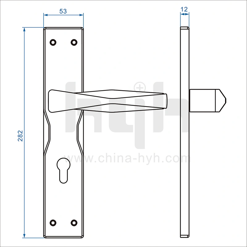 Fancy Design Zinc Commercial Door Pull Handles For Villa Main Door