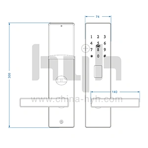 hyh digital password unlock door lock for hotel