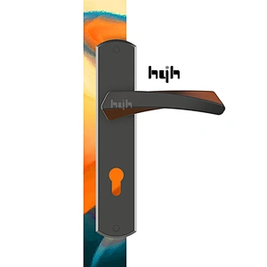 Newest Fashional Design Attractive Price Entrance Plate Wooden Lever Door Handle