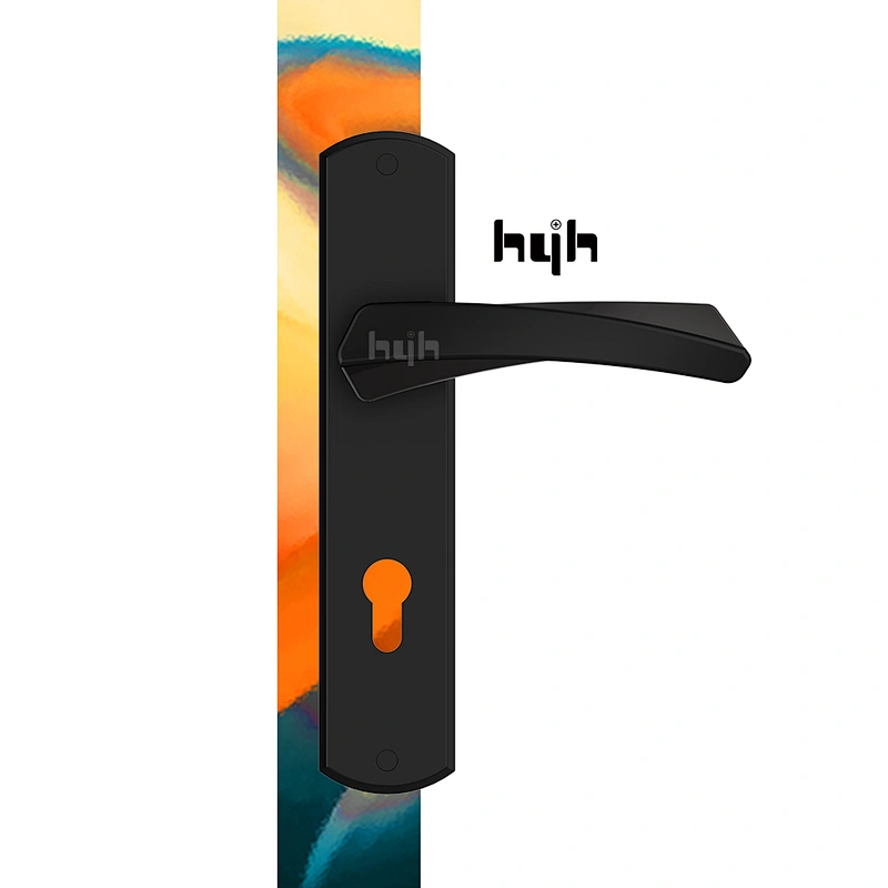 Newest Fashional Design Attractive Price Entrance Plate Wooden Lever Door Handle