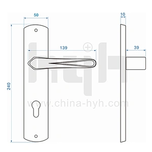 European Hardware Best Brand Lock Door Handle For Morocco