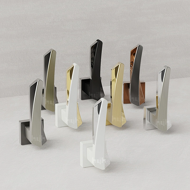 hyh Patent Zinc High Quality Door Lever Handle Set, Interior Door Locks And Handles, Rose Door Handle Matt Black