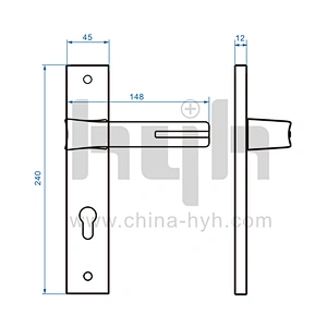 Fancy Zinc Alloy Hotel Entrance Glass Door Gate Pull Handle For Bank or Hotel Lobby Door