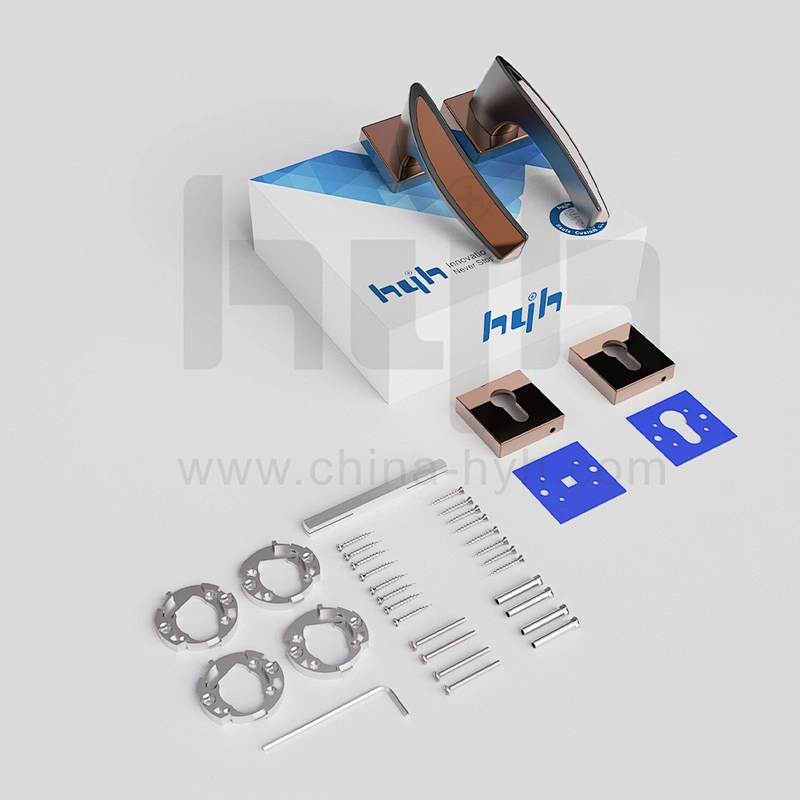 Top Quality Entrance Zinc Alloy Plate Door Handle, Luxury Door Handles With Plate