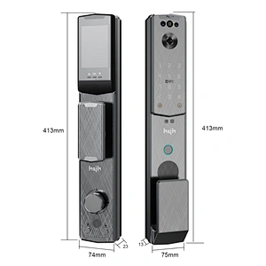 Aluminium Digital Tuya App Password 3D Face Recognition Smart Lock