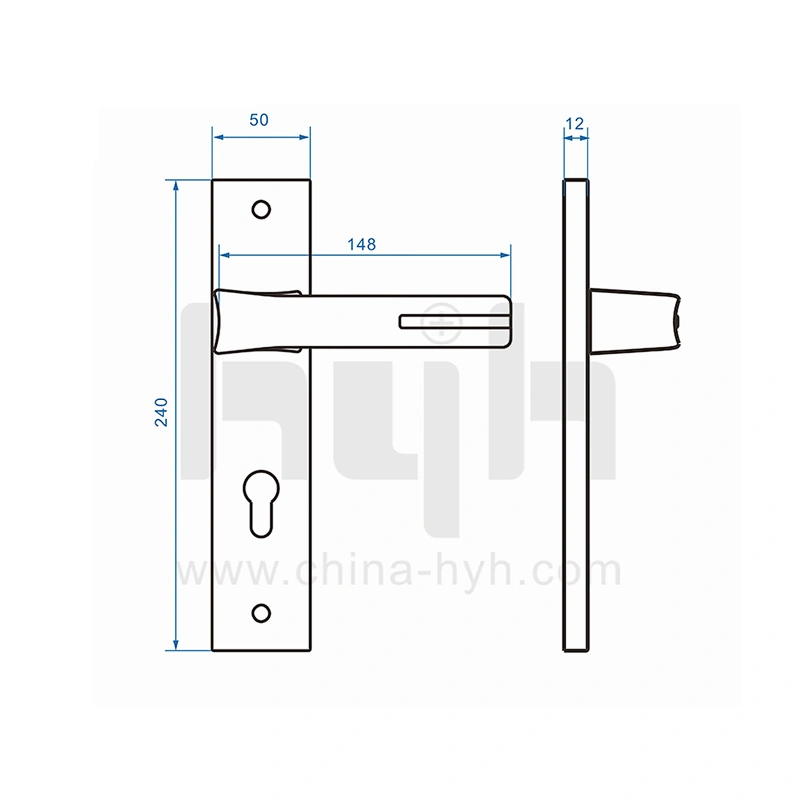 Good Looking Smooth Felling Simple Design Zinc Alloy Door Mortise Lock