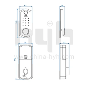 Key Card App Bluetooth Password Fingerprint Digital Home Smart Door Knob Lock