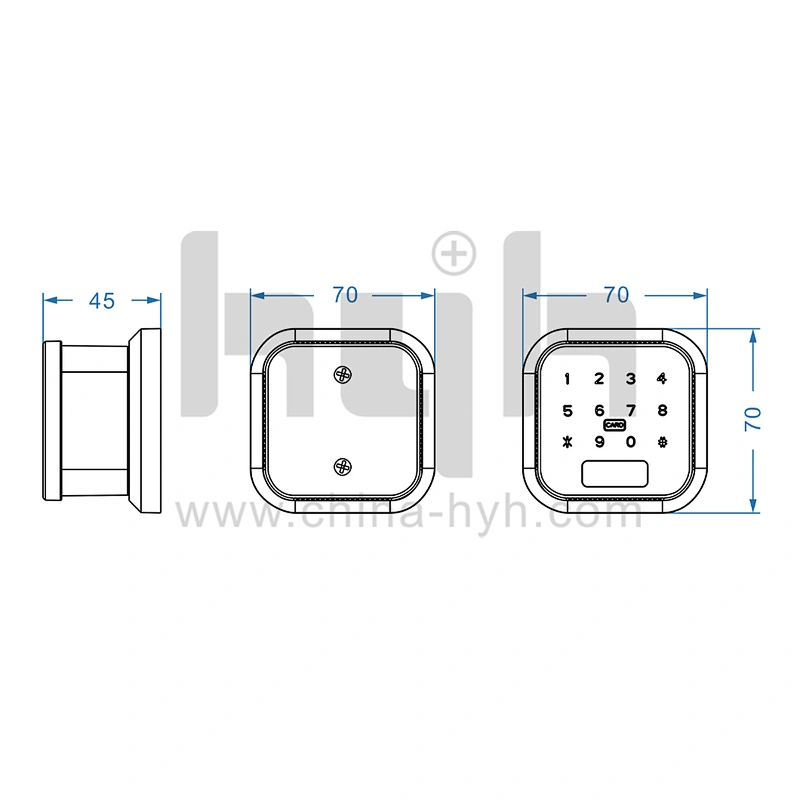 Key Card App Bluetooth Password Fingerprint Digital Home Smart Door Knob Lock