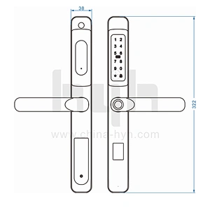 hyh aluminum alloy door lock