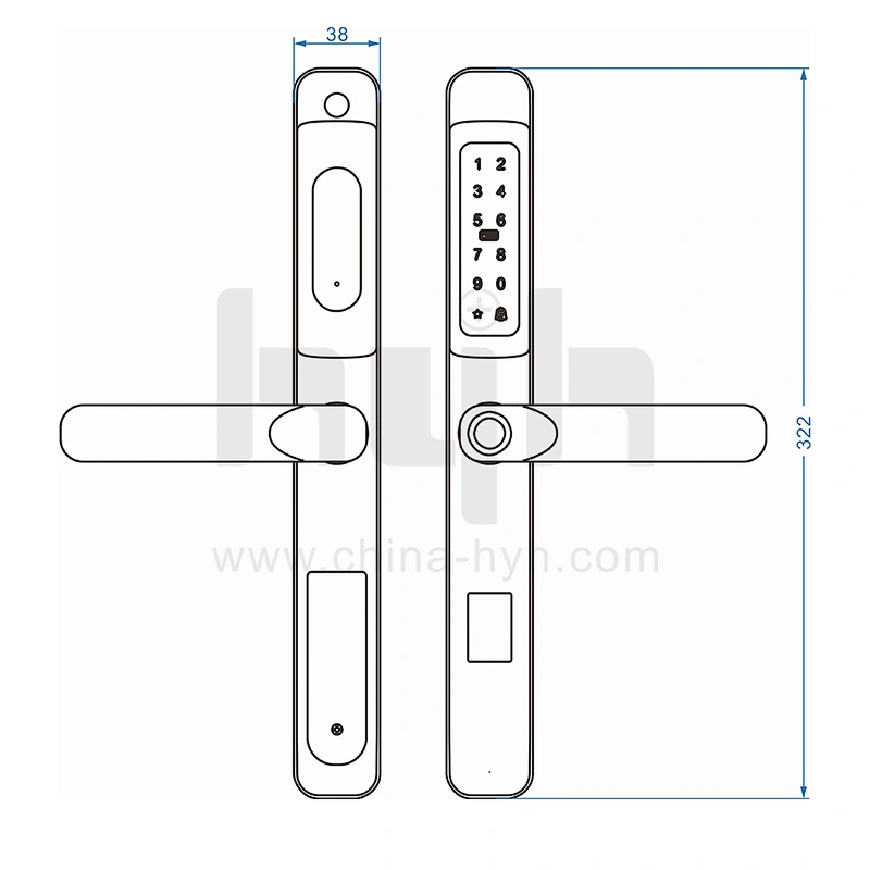 hyh aluminum alloy door lock
