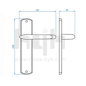 Royal Quality Heavy Duty Luxury Zinc Alloy Bathroom Door Safety Locks For Wooden Door
