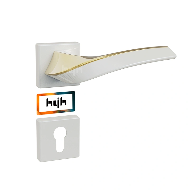hyh Zinc Alloy Modern Style Outside Golden Door Handle For Door
