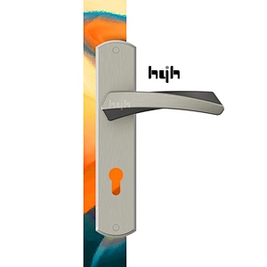 Newest Fashional Design Attractive Price Entrance Plate Wooden Lever Door Handle