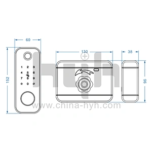hyh Zinc Alloy Smart Door Lock for Front Door