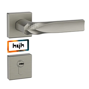 hyh Italian New Square Door Handle Brushed Nickle, Mblack Entry Door Handle With Manufacturer Price