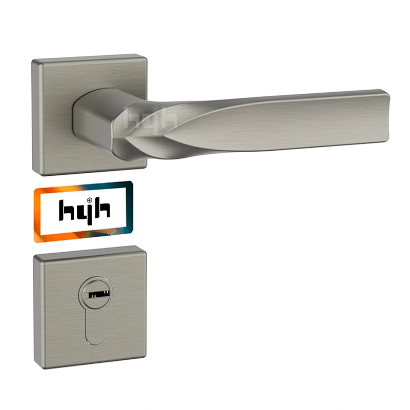 hyh Italian New Square Door Handle Brushed Nickle, Mblack Entry Door Handle With Manufacturer Price