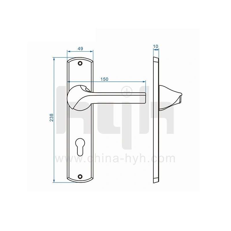 hyh Mortise Door Modern Handle For Aluminum Door