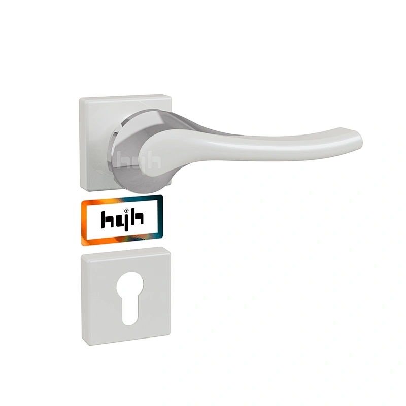 hyh Wooden Internal Lever Bathroom Gold Lock Door Handle With Handle