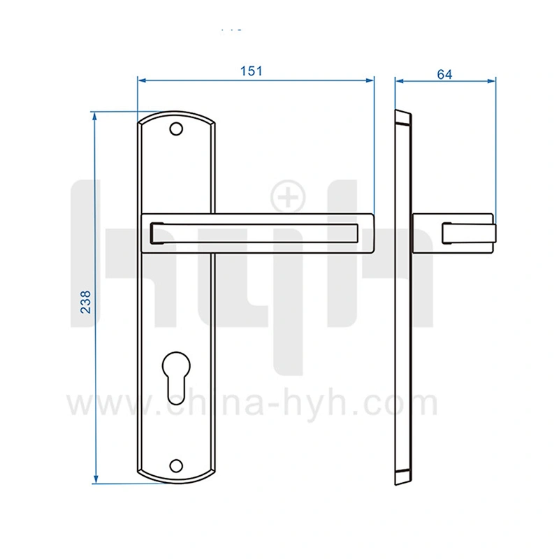New Style Fashionable Wholesale Best Quality Plate Door Handle