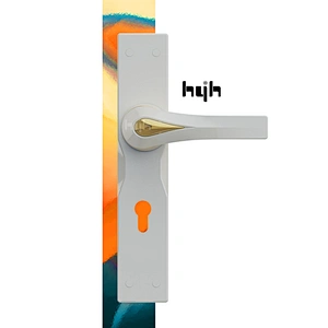 Room Door Handle With Lock Solid for Hotel Plate Lock