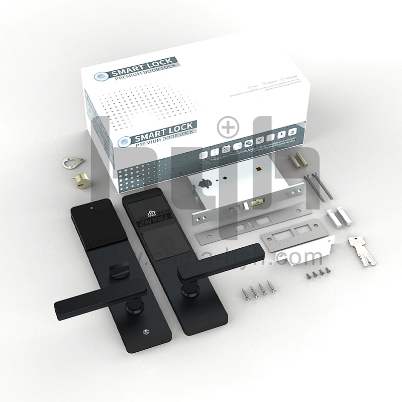 hyh hotel door lock with handle and card access