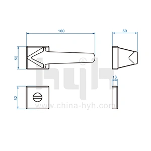 Wooden Double Zinc Alloy Mortise Door Lock