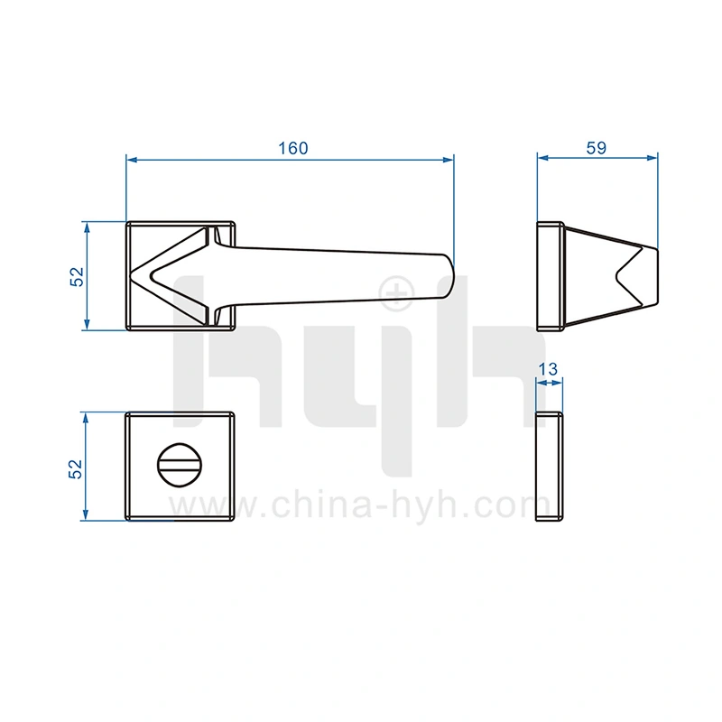 Wooden Double Zinc Alloy Mortise Door Lock