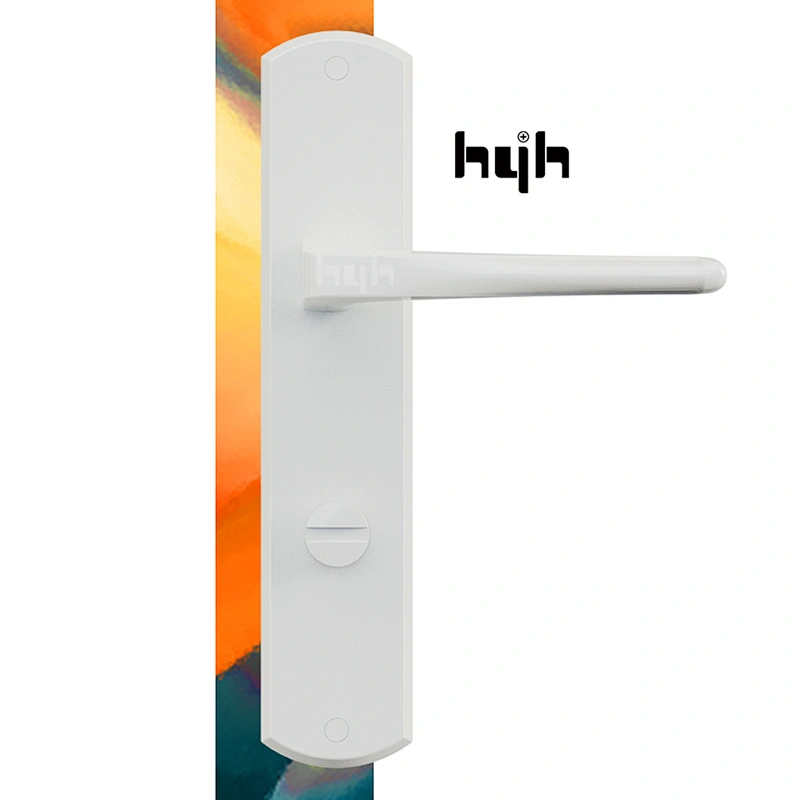 Zinc Alloy Modern Simple Design Brush Finish Plate Door Handle