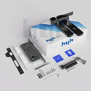 Lever Mortise Lock Door Handle For Security Door With Plate Lock
