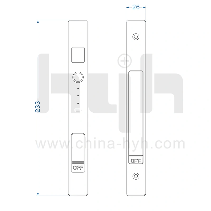 hyh Smart Door Lock for Sliding Door Glass Door