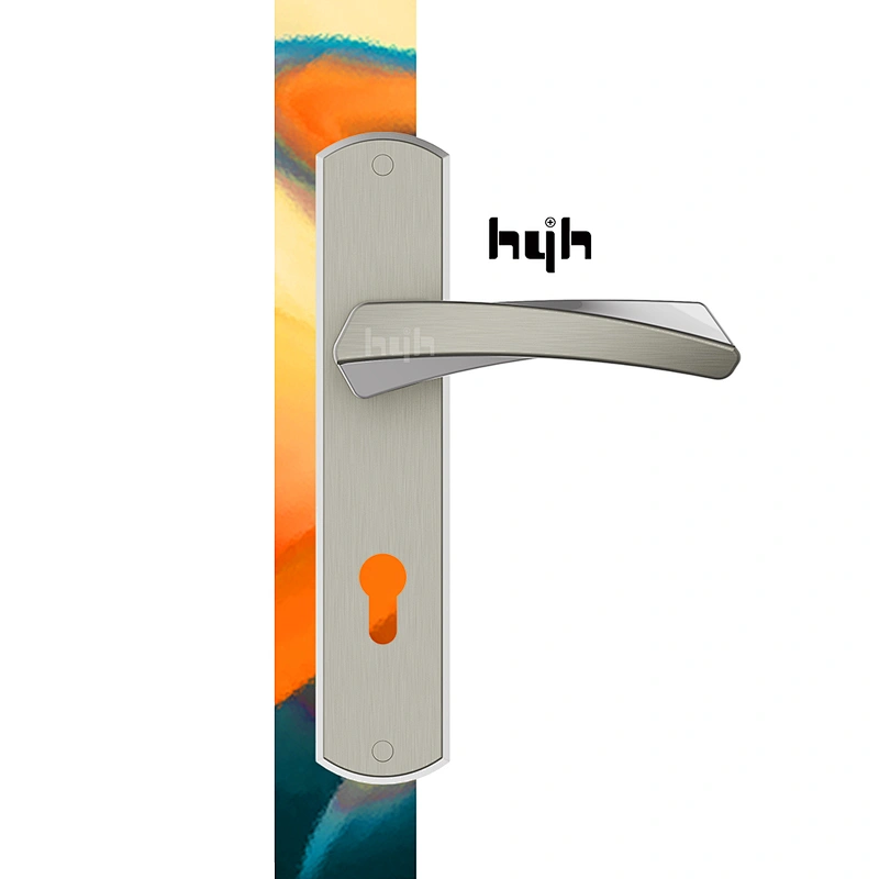 Newest Fashional Design Attractive Price Entrance Plate Wooden Lever Door Handle