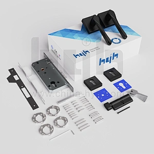 Wooden Mortise Door Handle With Key Lock ,Double Sides Wood Door Lock Price Entrance Door Lock Set