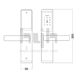 hyh Digital Password Smart Door Lock