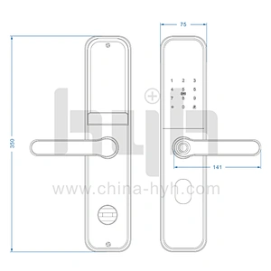 Biometric Password Ttlock Smart Lock Front Door