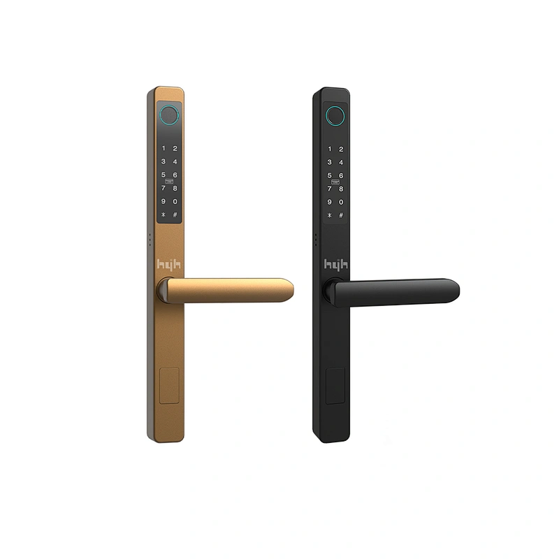 Electric Fingerprint Smart Tuya App Digital Small Glass Sliding Door Lock