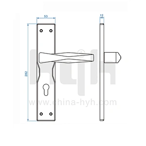 hyh European Interior Polish Handle Door Handle