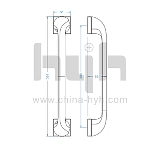 Modern Top Quality Security Zinc Alloy Entrance Antique Pull Handles