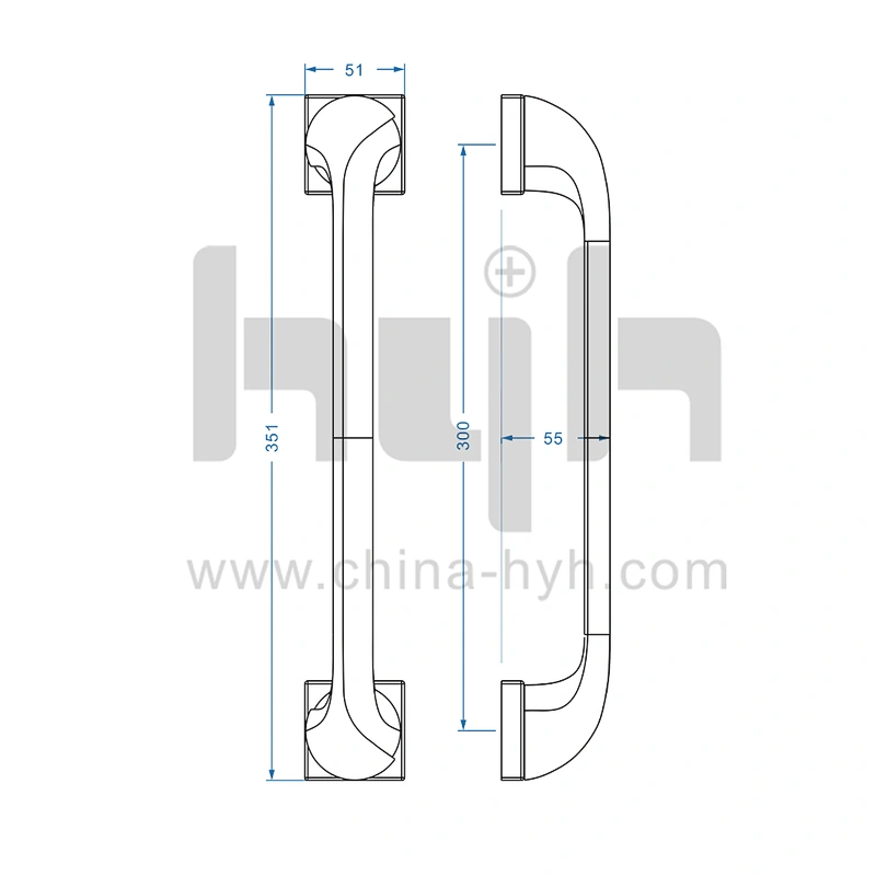 Modern Top Quality Security Zinc Alloy Entrance Antique Pull Handles