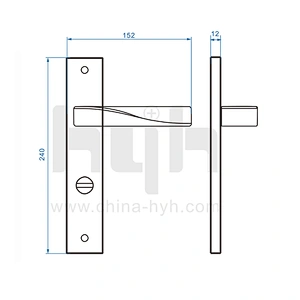 New Patent Zinc Alloy Modern Design Door Lock