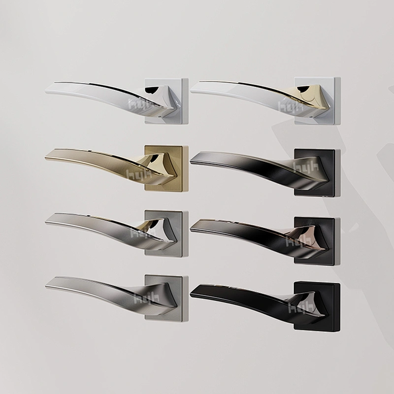 hyh Zinc Alloy Modern Style Outside Golden Door Handle For Door