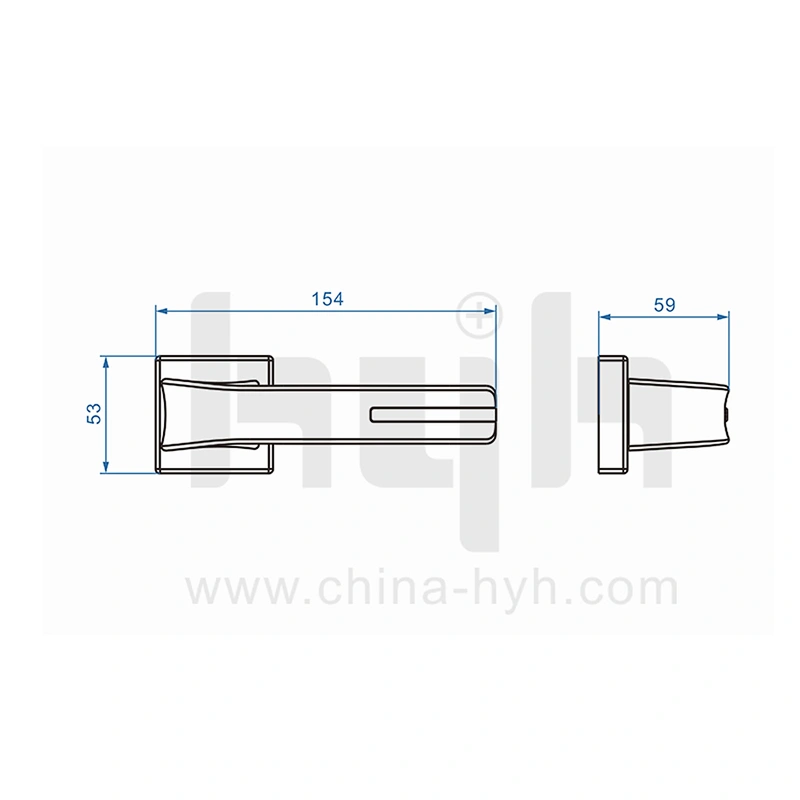 High Quality Royal New Style Fancy Zinc Door Handle Lock