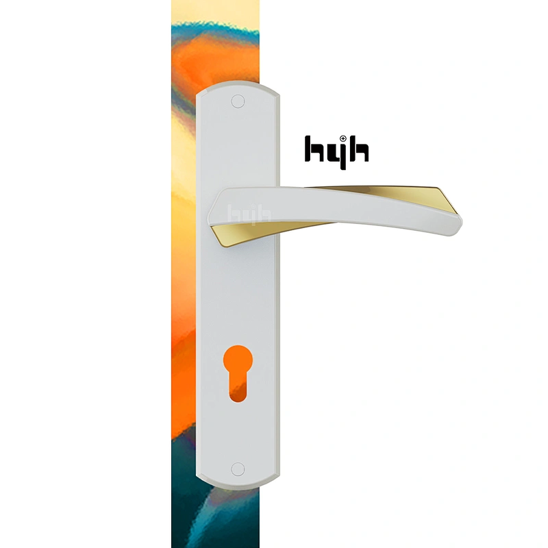 Newest Fashional Design Attractive Price Entrance Plate Wooden Lever Door Handle