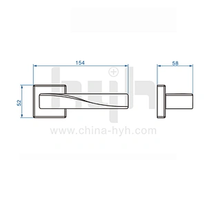 European Best Selling Luxury Hotel Internal Full Mortise Door Lock